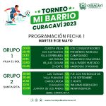 AFICHE TORNEO MI BARRIO 2023 programacion