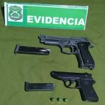 San Bernardo tres detenidos por robo frustrado y se incautan armas y vehículo